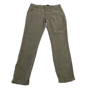 JOES JEANS Womens Olive Green Cargo Utility Cuffed Ankle Pants Size 31 Office